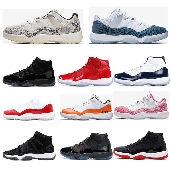

2019 basketball shoes for mens 11s concord 23 45 light bone snakeskin gym-red womens trainers sports sneaker size 5.5-13, White;red