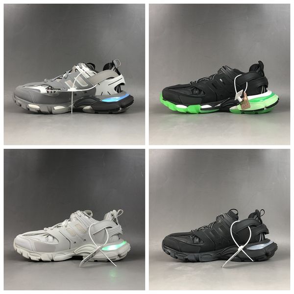 

new released triple-s 3.0 track led trainers tess s sneakers tess gomma triple s black outdoor running shoes men women designer shoes