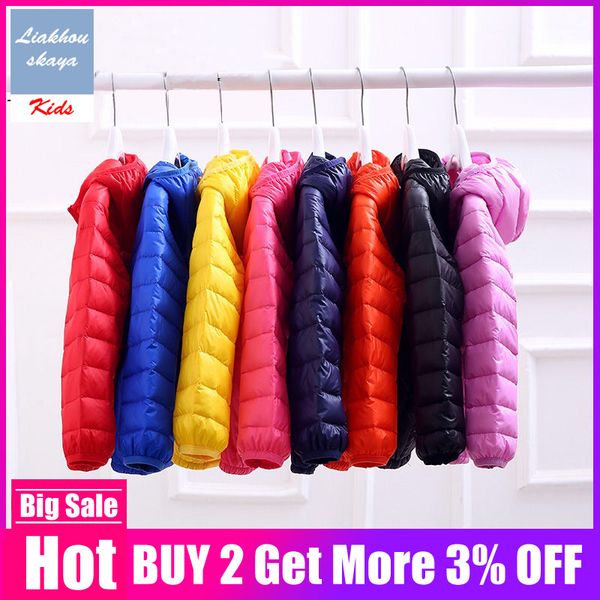 

2-13 years children girls jacket outerwear boy and girl hood down teenage coat winter kids jacket spring fall toddler outerwear, Blue;gray