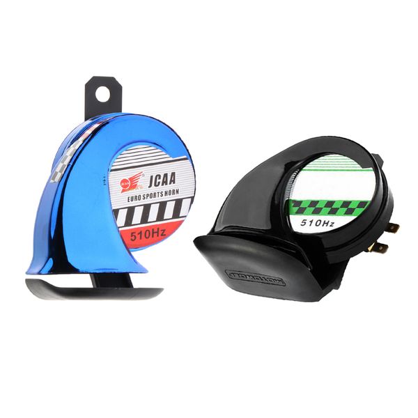 

2x 12v 30w motorcycle snail air horn electric snail air horn black/blue