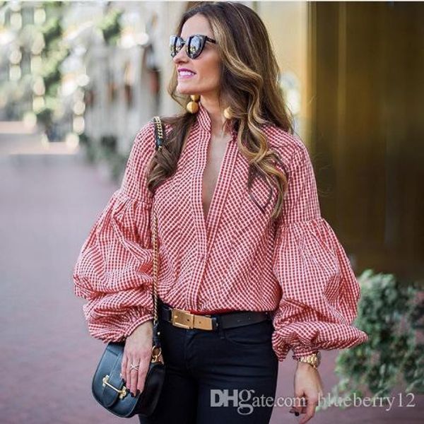 

women striped shirts spring long sleeve blouses shirt office lady v neck shirt casual plus size, White