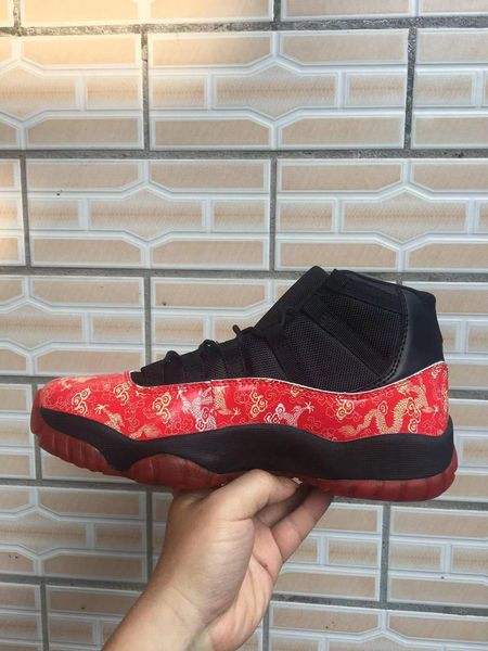 

2019 outdoor shoes men 11s red dragon trainers sneakers size 7-12