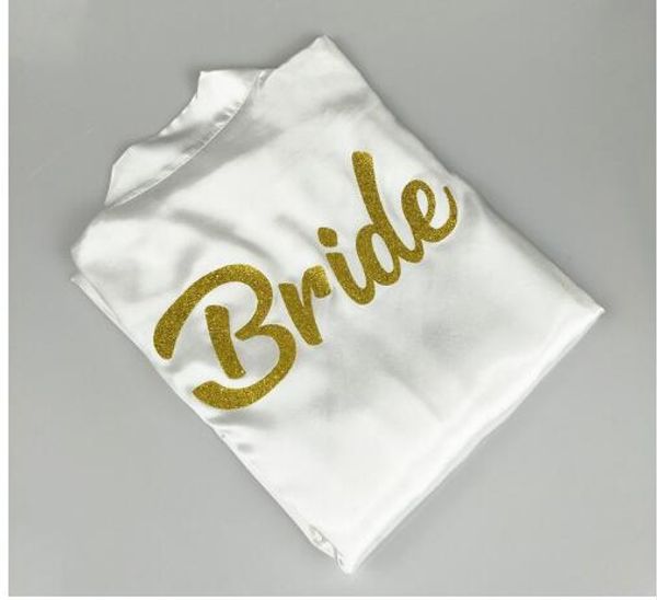 

design bride team bride robe glitter gold letters bridal shower to be bachelorette bridesmaid bridal party robes, Black;red