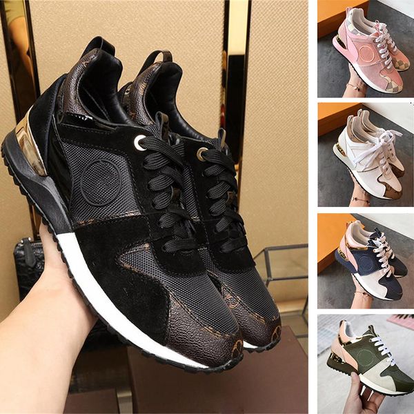 

2019 New Arrival Luxury Fashion Mens Womens Designer Sneakers Mixed Color Pink Red Black Casual Shoes Ladies Trainers Jogging Runner Shoes