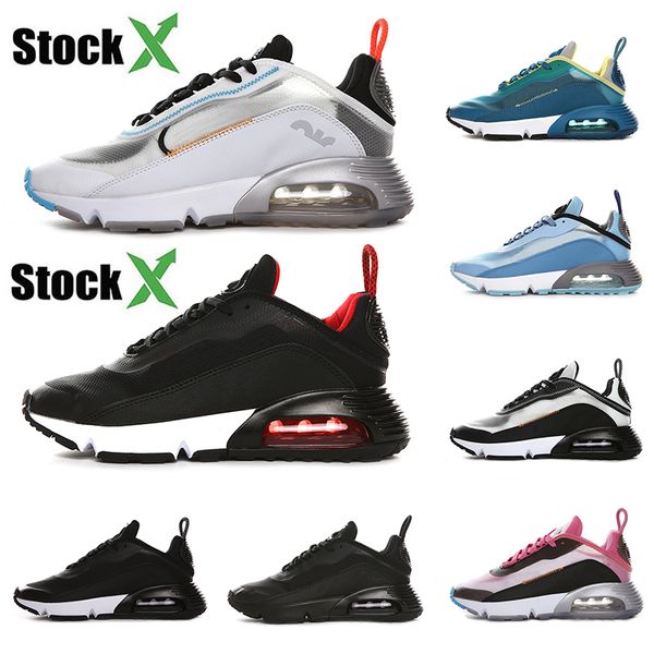 

wholesale air 2090 b30 react 90s mens women running shoes stock x silver bred oreo core black 2090s sport trainers sneakers 36-45, White;red