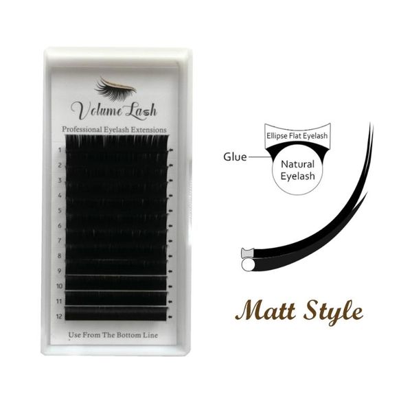 

split tips ellipse flat eyelashes 0.15/0.20mm mink lashes ellipse lash extensions individual c/cc/d lashes natural matte black