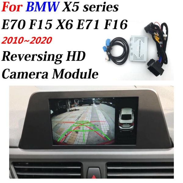 

rear camera for x5 e70 f15 x6 e71 f16 2010~2019 interface original screen display upgrading parking camera decoder model car