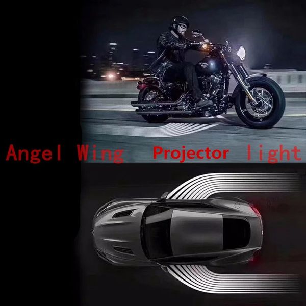 

12-24v led welcome ghost shadow angel wing projector light universal all car