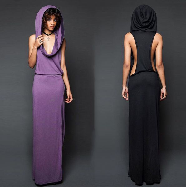 

дизайнерский тематический костюм 19ss леди хеллоуин платья вампира с большой шляпой сексуальное платье с дырочками и разрезом без рукавов ср, Black;red