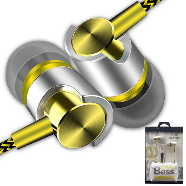 

M9 Wired Earphone 3.5mm In Ear Headphone Noise Cancelling Earphone With Mic Volume Control HIFI Headset Sports Gaming Earbuds Retail Package