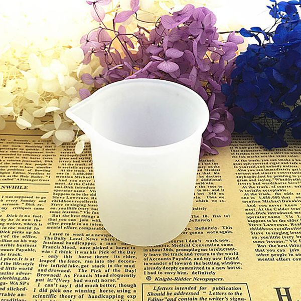 

100ml transparent measuring cup with scale glue silicone measuring tools for diy baking kitchen bar dining accessories hh7-1068