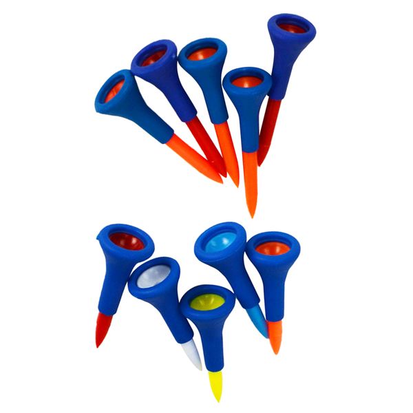 

10 pieces soft rubber cushion golf tees golf accessories short and medium