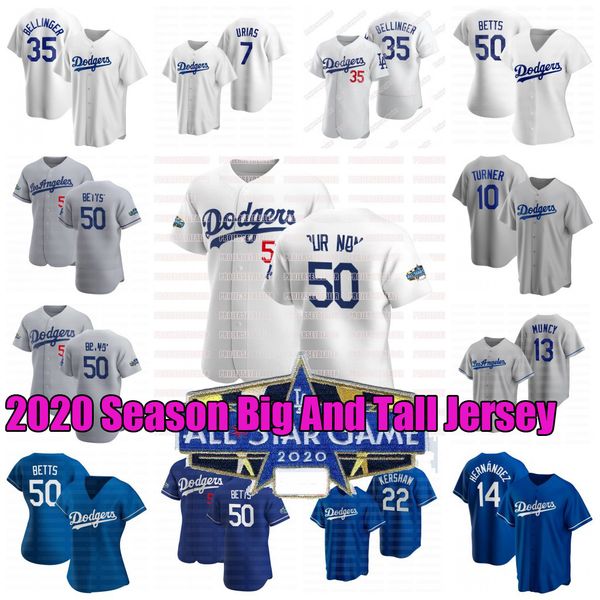

mookie betts 2020 big and tall david price cody bellinger kershaw justin turner hernandez a.j. pollock muncy pederson buehler jersey, Blue;black