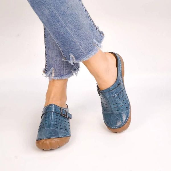 

women's sandals summer ladies girls comfortable ankle hollow round toe sandals female soft beach sole shoes plus size, Black