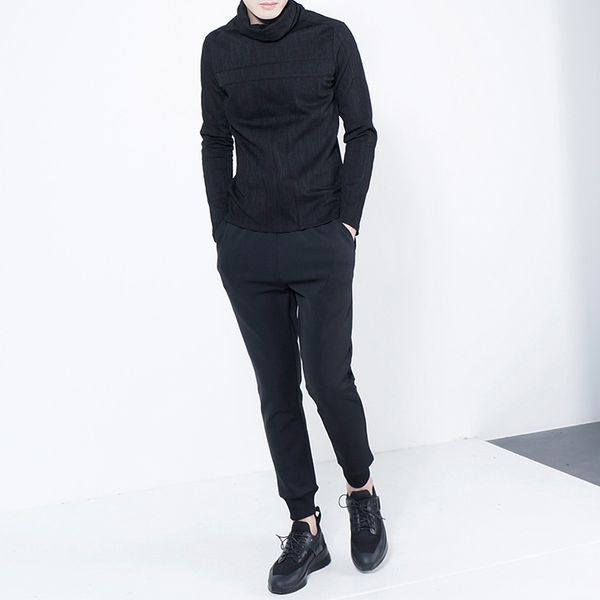 

2018 new casual black pants for men