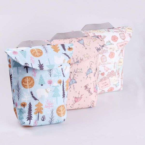 

новые многоразовые малыши водонепроницаемый мода печать wet / dry bag мумия сумка для хранения новорожденный многофункциональные путешествия