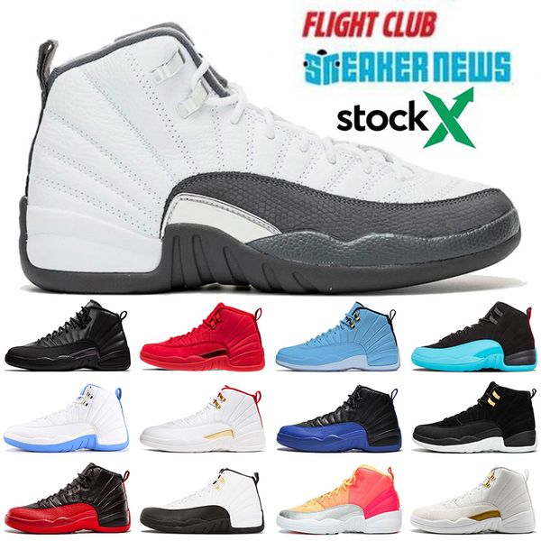 

dark grey 12 12s mens basketball shoes xii new jumpman 23 punch gamma blue michigan bordeaux gym red fiba trainers size 13
