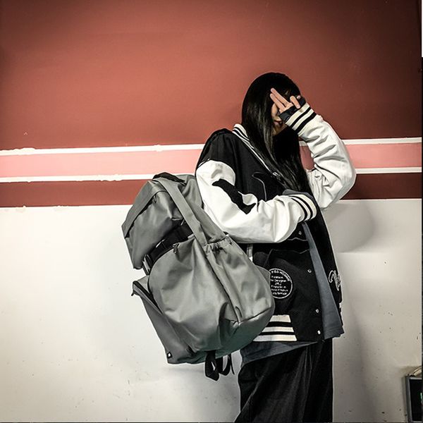 

street backpack cool fashion men and women trend bagpack unique student back pack large capacity durable