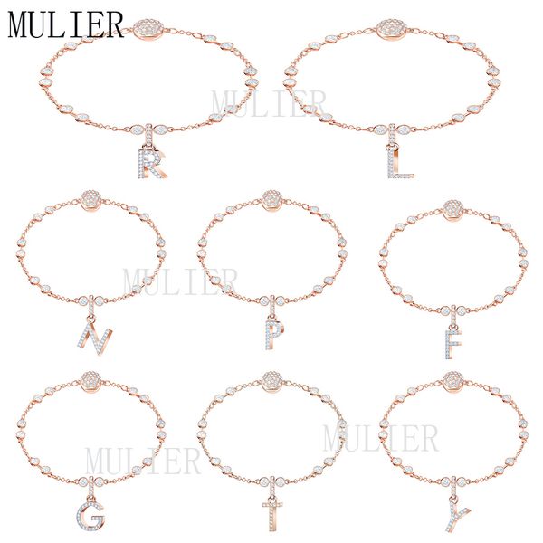 

mulier19 remix series exquisite fashion beaded twenty-six letters lady diy bracelet bangle r l n p f g t y accessories preferred, Golden;silver