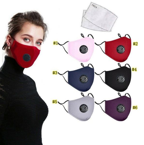 

Face Masks Fashion Unisex Breath Valve PM2.5 Mouth Mask Anti-Dust Anti Pollution Activated carbon filter respirator Mouth-muffle MMA3320B