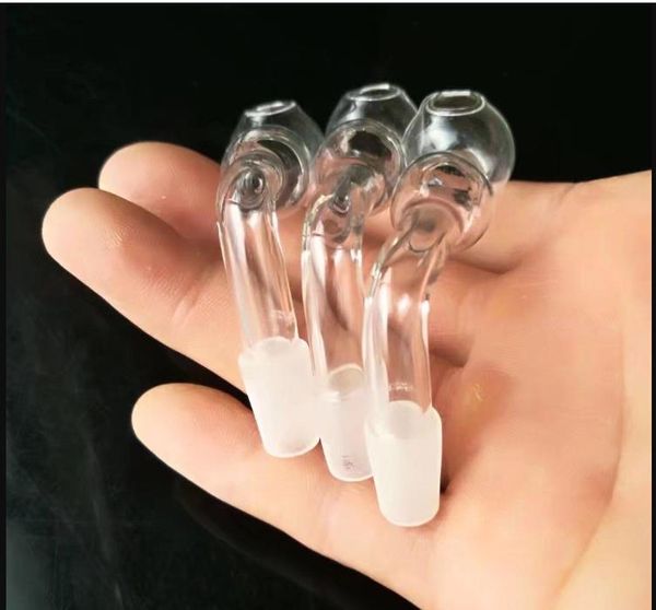 Transparente Doppelblasenbrenner-Bongs-Zubehör, Glaswasserpfeife Rauchpfeifen Perkolator Glasbongs Ölbrenner Wasserpfeifen Bohrinseln S