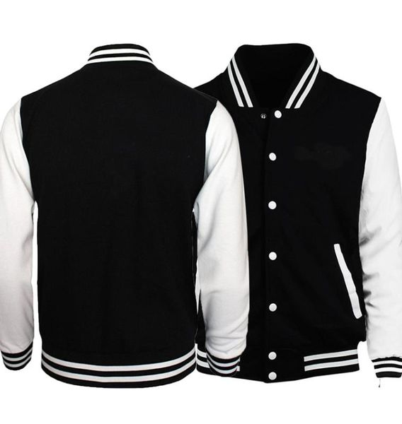 

2018 spring new arrival men baseball uniform jackets simple style solid color men jacket coat tracksuit sprotwear s-5xl, Black;brown