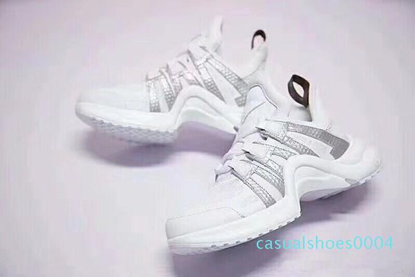 

new brand women archlight sneaker leather trainers for men womens triple shoes fashion casual outdoor boots fashion show c04, Black