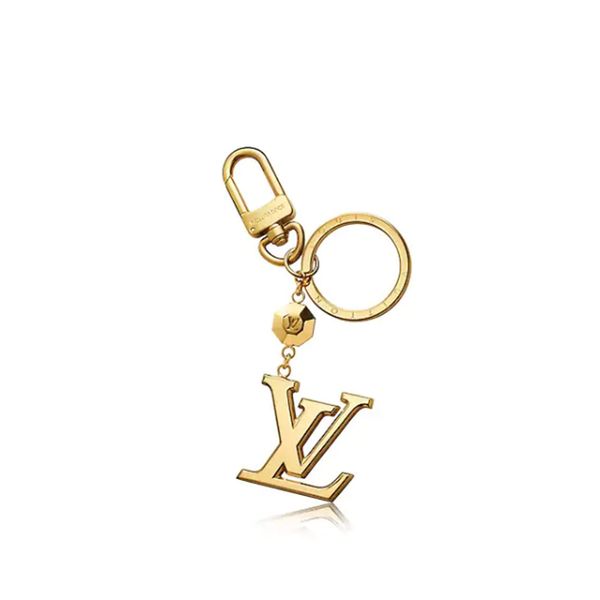 

2020exquisite four-leaf flower letter luxury keychain multi pendant bag charm fashion key chain, Silver