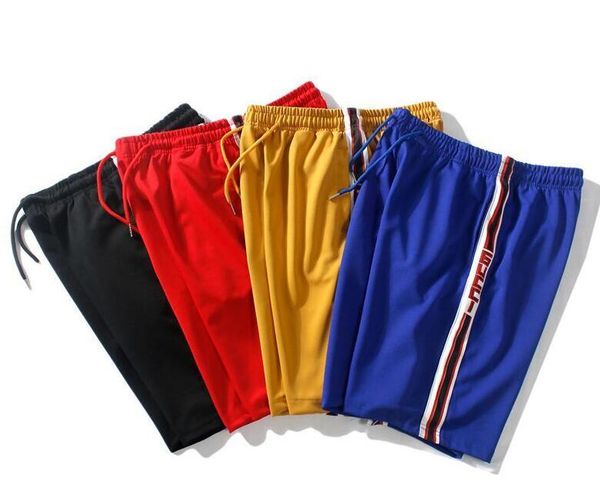 

Summer brand fa hion de igner hort fa hion plicing men de igner hip hop five point pant jogger pant