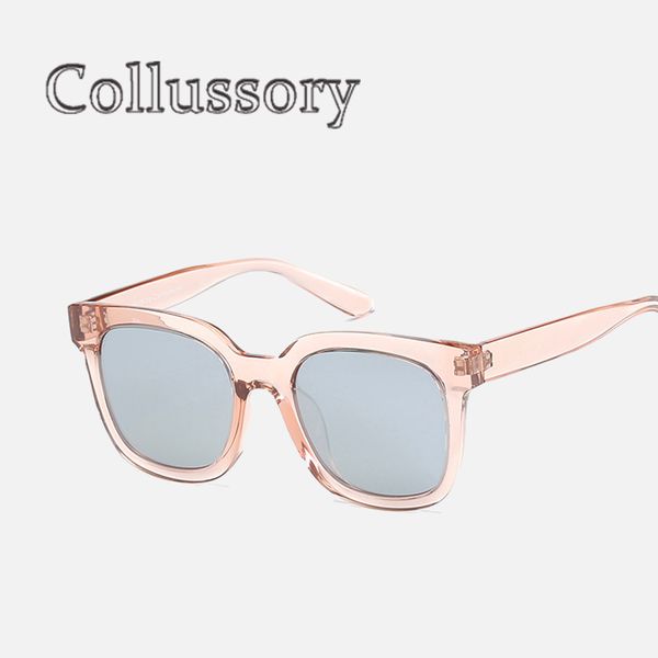 

2018 women's men's polarized oversized sun glasses spectacle driving goggles fashion big brand square sunglasses for women men, White;black