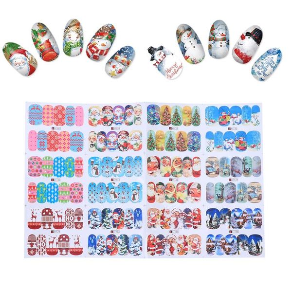 

christmas nail decals self adhesive nail art stickers diy manicure decoration, Black