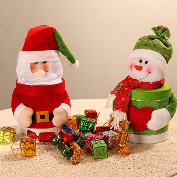 

christmas stockings candy jar snowman santa claus pattern candy jar gift holders for children gift festive party supplies