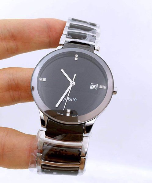 

men designer watch ceramic automatic movement shi ying men's stainless steel compact luxury watches a3#0338, Slivery;brown