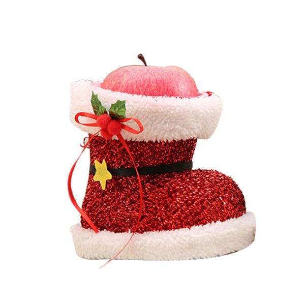

christmas shoes gift treat candy storage pounch bag holder pvc party decoration