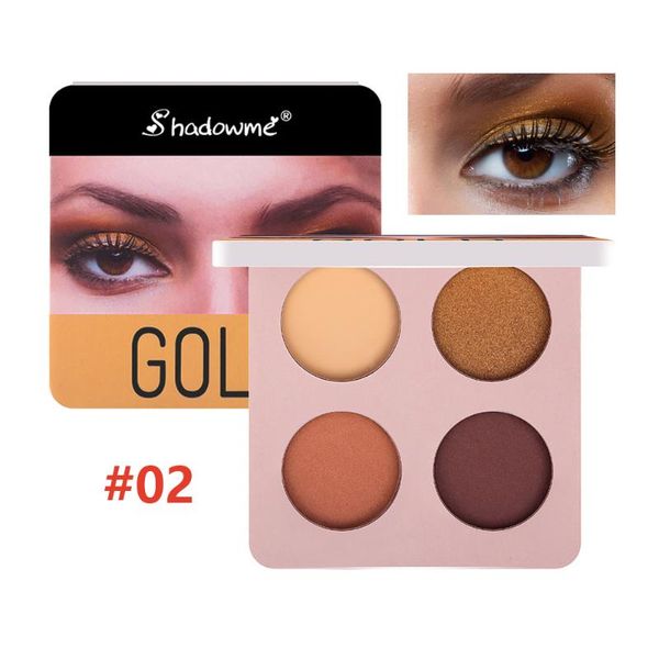 

4 colors matte eyeshadow palette shimmer pigment smoky eye shadow long lasting eye palette beauty makeup dropshipping