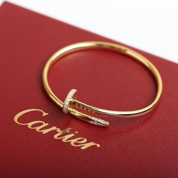 

новые silver rose gold нержавеющая сталь винт мужчины отвертка алмазные престижное дизайнер ювелирных изделий женщин мужские браслеты брасле, Black