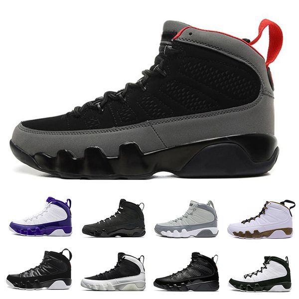 

9 9s Мужская обувь для баскетбола разводят пространство варенье LA Oreo высокое качество прохладный серый тур желтый дух Антрацит кроссовки размер 40-47