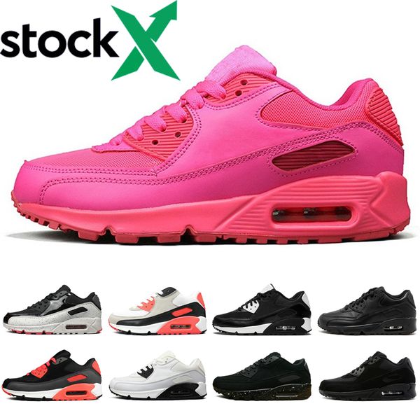 

discount 90 90s men women running shoes black white oreo infrared neon outdoor mens womens suede trainers sports sneakers size 36-45, White;red