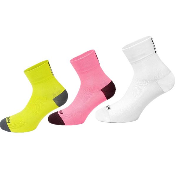 

new brand summer short cycling socks men's and women's breathable riding socks outdoor running short sports bike, Black