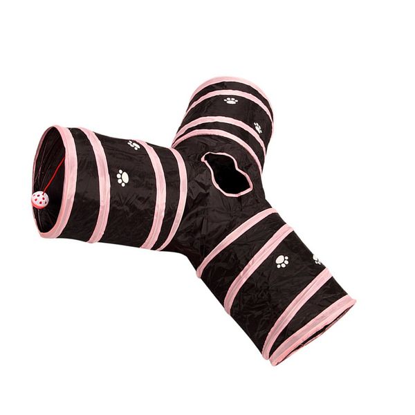 

складная cat tunnel tube kitty tunnel скучна cat pet игрушка peek hole игрушка шарик кот щенок китти kitten rabbit