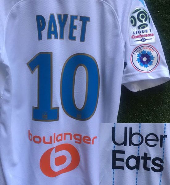 

2019 le bleuet de франция марсель бенедетто thauvin пайе alvaro rongier with все спонсор футбол патч badge