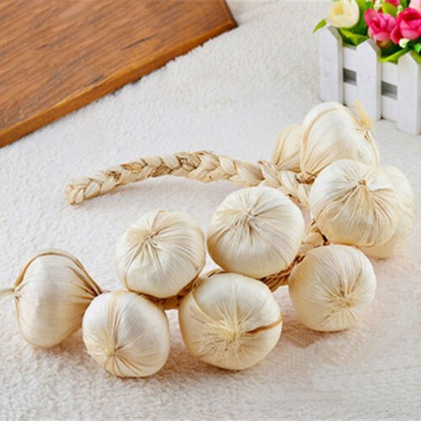 

artificial string onion garlic vegetable simulation fake party office decor