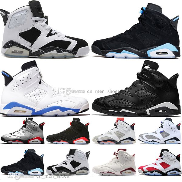 

2019 bred vi 6 6s mens basketball shoes infrared 23 3m reflective tinker gatorade green blue men sports sneaker designer trainer