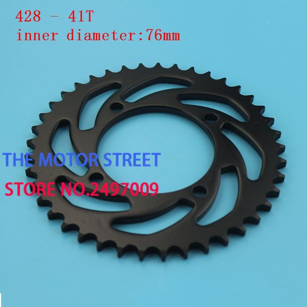 

shopping 420/428 41t 76mm rear chain sprocket gear wheel plate fit atv quad pit dirt bike motorcycle motocross