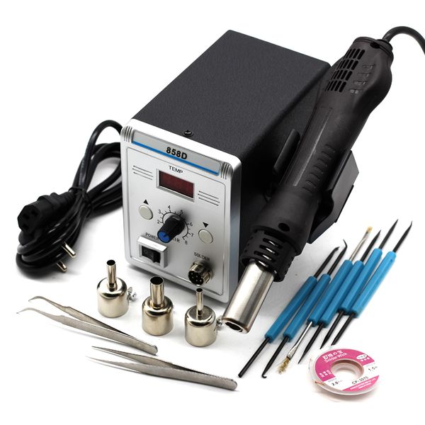 

220v 700w 858d air gun soldering station led digital solder iron desoldering station bga rework solder