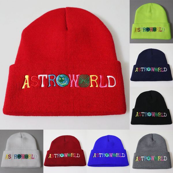 

letter knitted hat 8 colors outdoor beanies embroidery sleeve head knitted hats hip hop woolen hats keep warm cap jy696, Yellow
