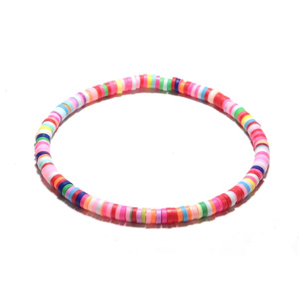 

4mm polymer clay disc bracelet women girl minimalist charm braslet beach summer jewelry woman's accesories boho brazalete gift, Golden;silver