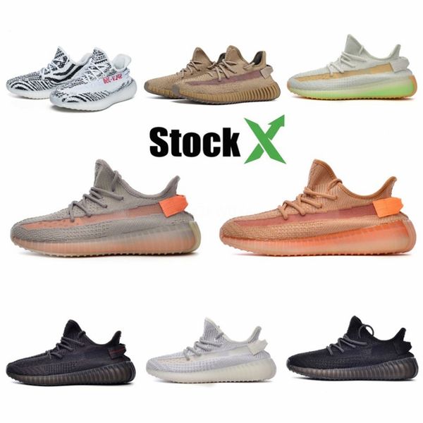 

2020 новый оптовый kanye west мужчины женщины дешевые кроссовки черный угол белой полоской дизайнер дорогих обувь тренер спорт кроссовки 35