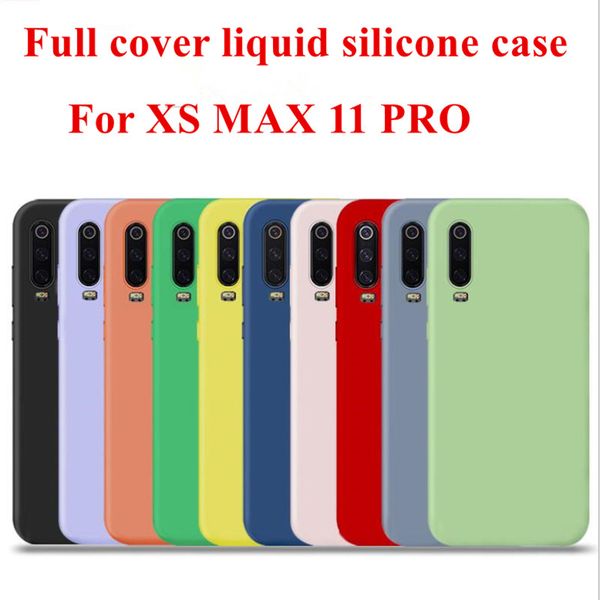 

full cover liquid soft silicone case for iphone 11 pro xs max xr 360 protect for iphone 6 7 8 samsunng s8 s9