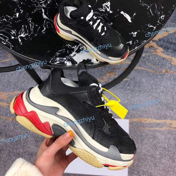 

2019 HOT Paris Triple-S Designer Luxury Shoes Low Top Triple S High Quality Men's Women's Casual Shoes Outdoor Sneakers WITH Original Box